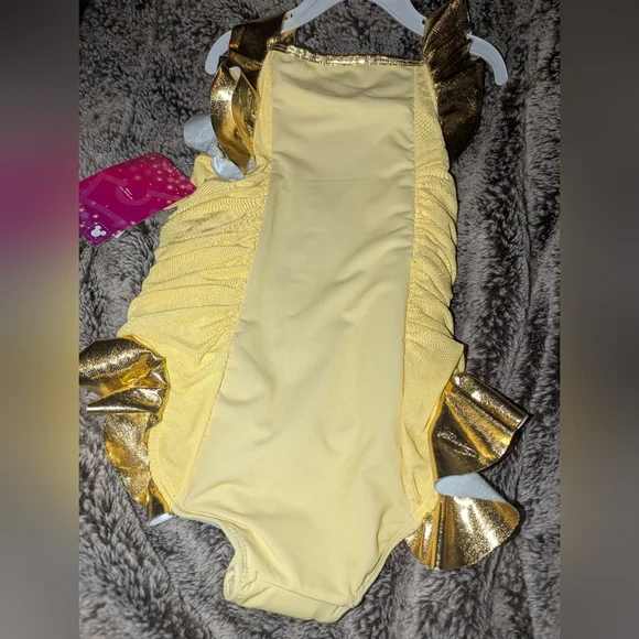 Disney Princess Belle Kids Swimsuit 8 - Picture 3 of 9
